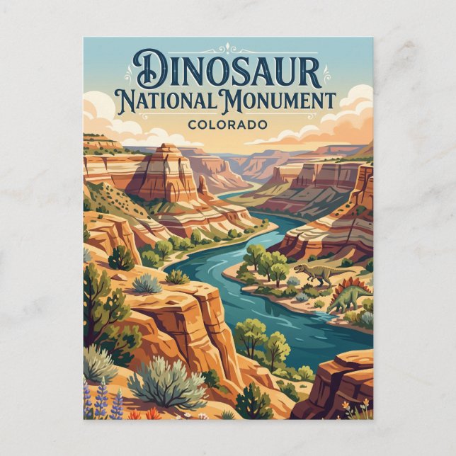 Carte Postale Monument national du Dinosaur Colorado (Devant)