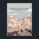 Carte Postale Monument national du mont Rushmore, Dakota du Sud<br><div class="desc">Conception de l'illustration vectorielle du mont Rushmore. C'est une sculpture massive sculptée dans le mont Rushmore dans la région des Black Hills,  dans le Dakota du Sud.</div>