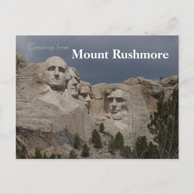 Carte Postale Monument national du mont Rushmore, Dakota du Sud (Devant)
