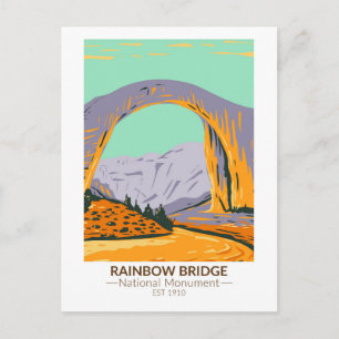 Carte Postale Monument national du Rainbow Bridge Utah Vintage