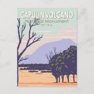 Carte Postale Monument national du volcan Capulin Vintage