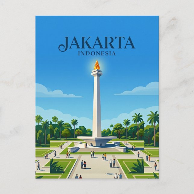 Carte Postale Monument national (Monas) Indonésie (Devant)