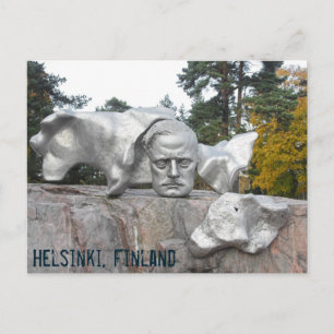 Carte Postale Monument Sibelius, Helsinki, Finlande
