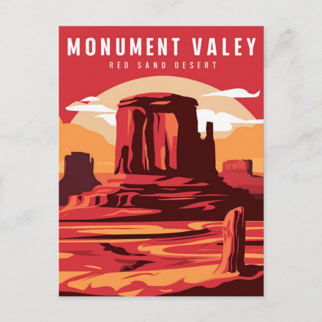 Carte Postale Monument Valley Arizona Paint (Devant)