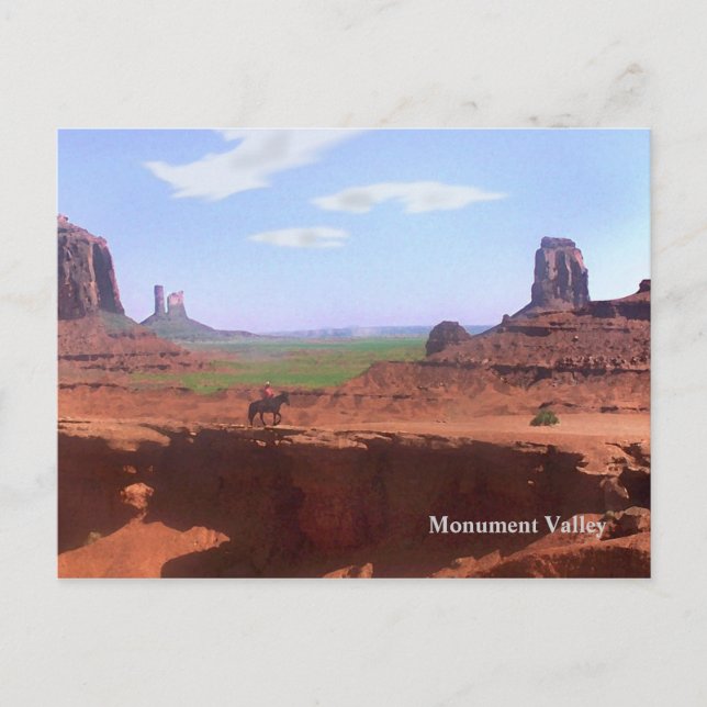 Carte postale Monument Valley Cowboy Souvenir (Devant)