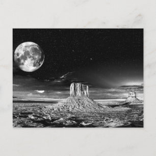 Carte postale Monument Valley Moonlight, Utah USA