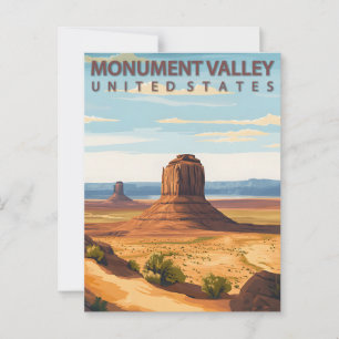 Carte Postale Monument Valley Nation Navajo Vintage