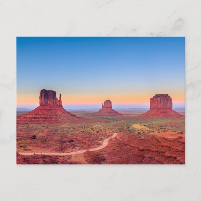 Carte Postale Monument Valley Utah Arizona Coucher de soleil (Devant)