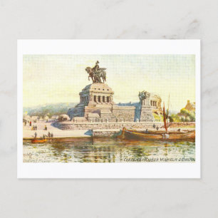 Carte Postale Monument vintage de l'empereur Guillaume, Coblence
