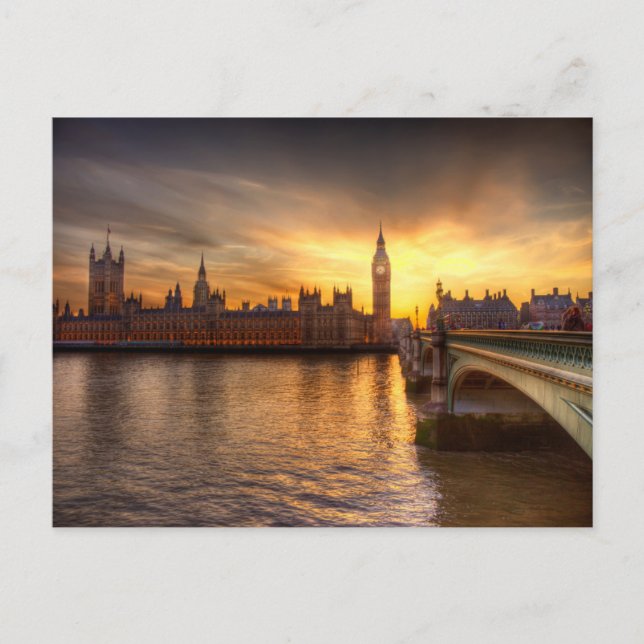 Carte Postale Monuments | Big Ben & Parlement britannique (Devant)
