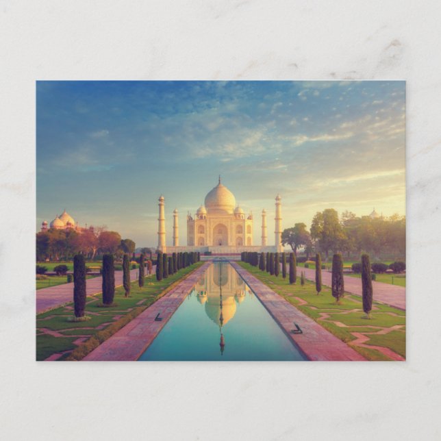 Carte Postale Monuments | Couleurs du Taj Mahal (Devant)