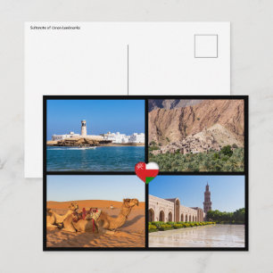 Carte Postale Monuments du Sultanat d'Oman