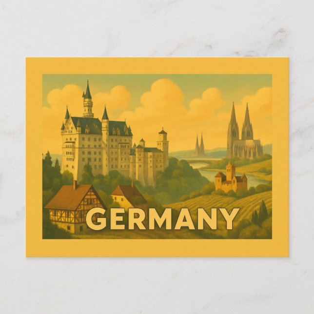 Carte Postale Monuments Historiques Allemands de Style Ancien (Devant)