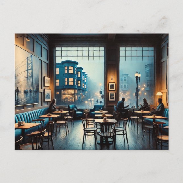 Carte Postale Moody Cafe à San Francisco Mug Postcard (Devant)