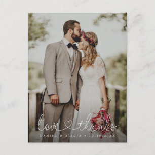 Carte Postale Moody Vertical Photographie Mariage Amour et remer