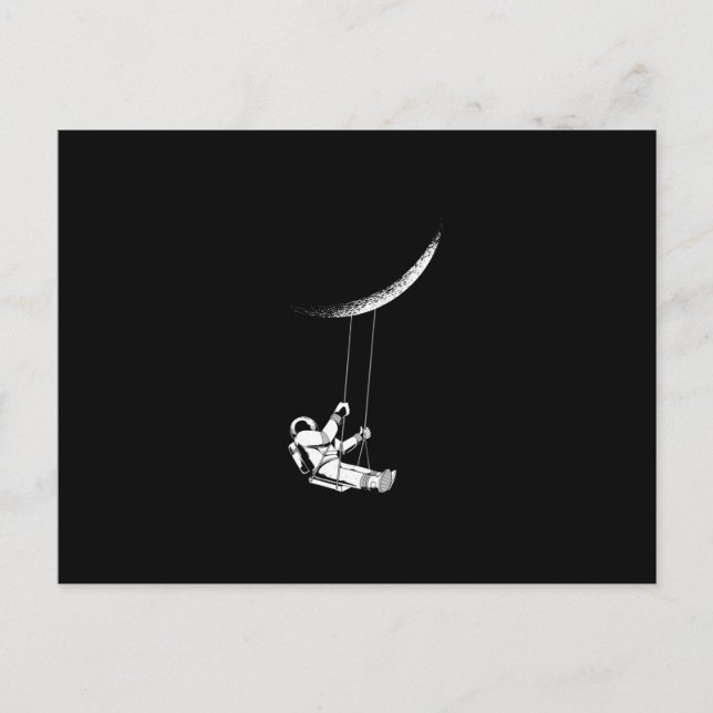 Carte Postale Moon astronaute (Devant)