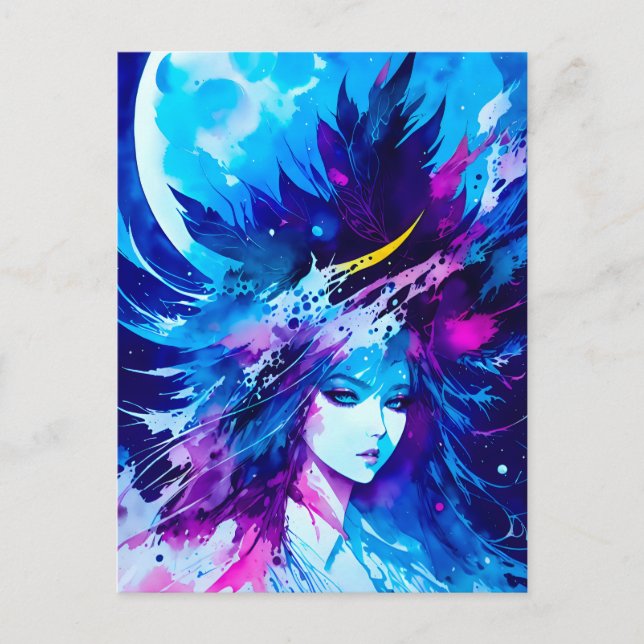Carte Postale Moon Goddess Imaginaire japonais (Devant)