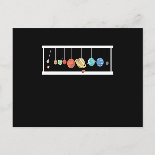 Carte Postale Moon Pendulum Planet Astronaute Space (Devant)