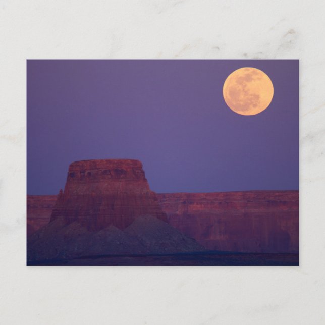 Carte Postale Moon Rising Over Tower Butte, Arizona (Devant)