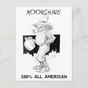 Carte Postale Moonshine - 100% All American!