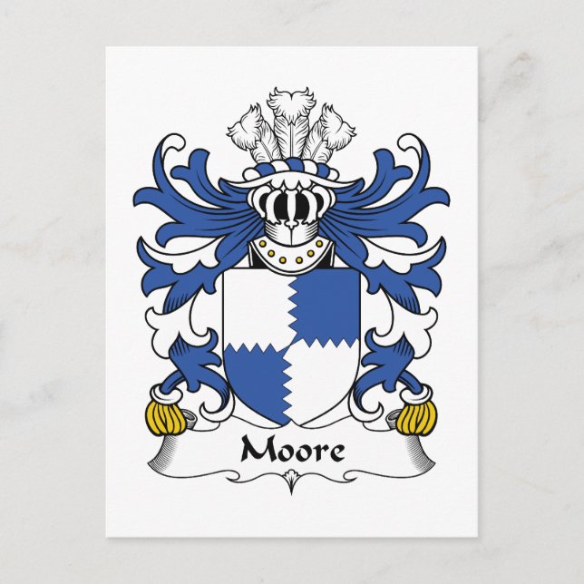 Carte Postale Moore Family Crest (Devant)