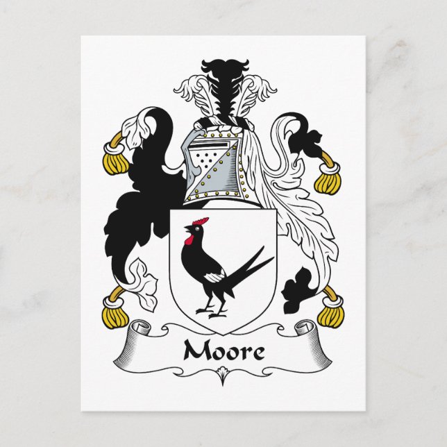 Carte Postale Moore Family Crest (Devant)