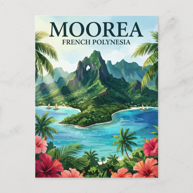 Carte Postale Moorea Polynésie française (Devant)