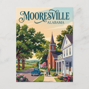 Carte Postale Mooresville, Alabama, États-Unis