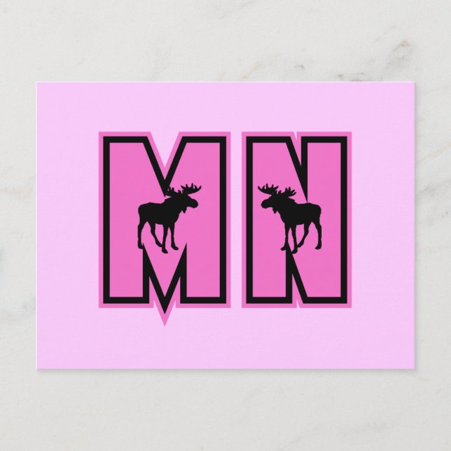 Carte Postale Moose du Minnesota (Devant)