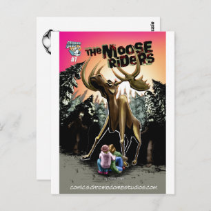 Carte postale Moose Riders #1