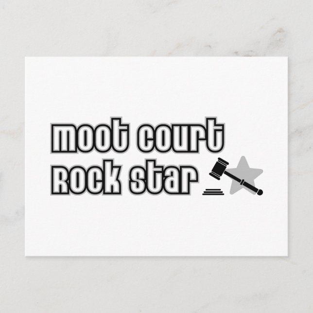 Carte Postale Moot Court Rock Star (Devant)