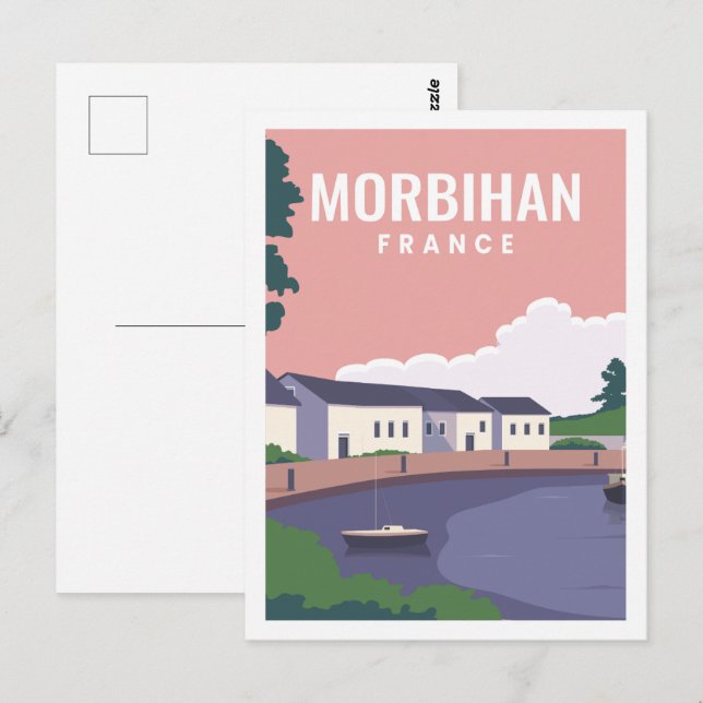 Carte Postale Morbihan France Illustration d'un lieu de voyage c (Devant / Derrière)
