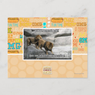 Carte Postale Mordez-moi est juste une expression !