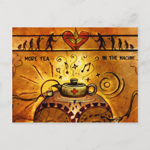 Carte postale 'More Tea' (détail)
