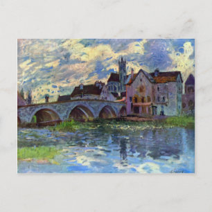 Carte Postale Moret-sur-Loing par Alfred Sisley