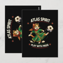 Morocco 2026 Soccer Cat - Atlas Spirit Cultural 