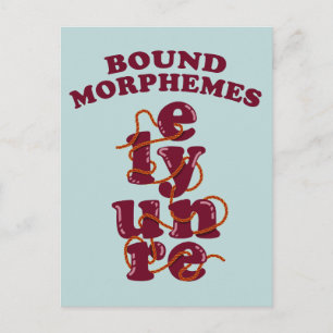 Carte Postale Morphèmes gratuits Phonie Apprendre l'anglais