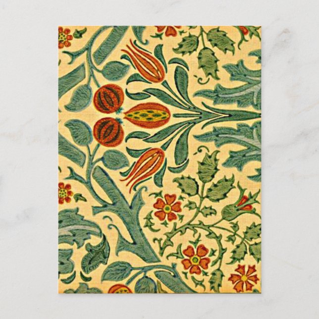 Carte Postale Morris - Fleur d'automne (Devant)