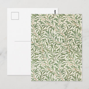 Carte Postale Morris - Saule d'antiquité feuilles & Branches Mot
