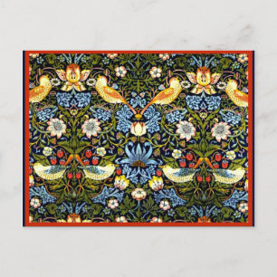 Carte Postale Morris - Strawberry Thief, motif vintage