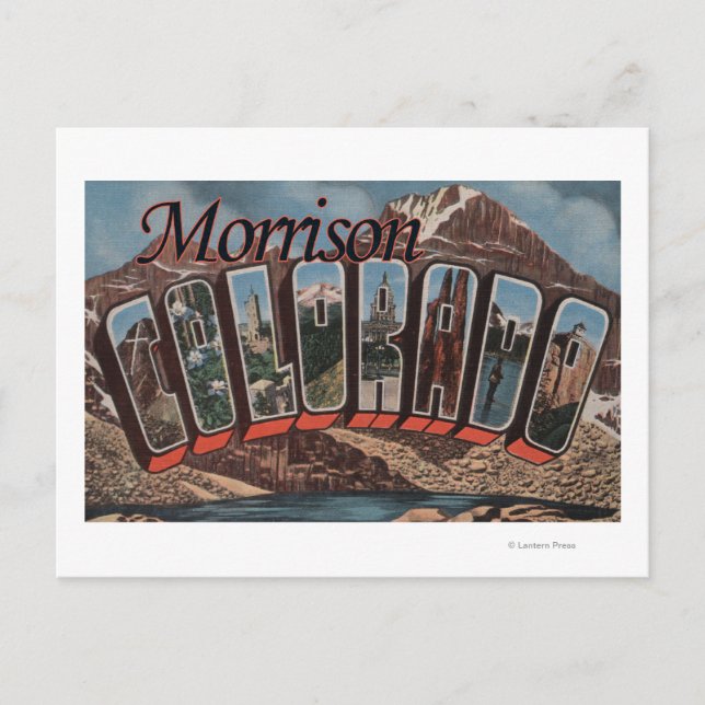 Carte Postale Morrison, Colorado - Scènes de grandes lettres (Devant)