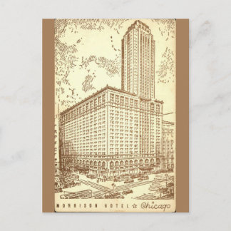 Carte Postale Morrison Hotel Chicago voyage vintage