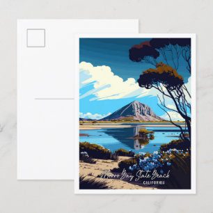 Carte Postale Morro Bay State Beach California voyage millésime