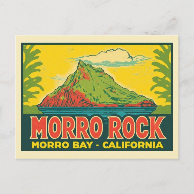 Carte Postale Morro Rock Morro Bay Californie (Devant)