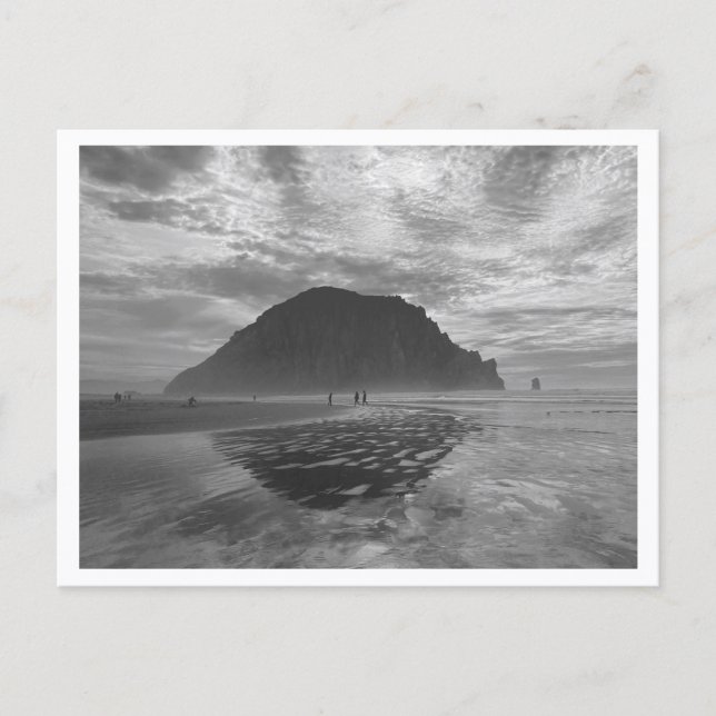 Carte Postale Morro Rock, Morro Bay en sépia (Devant)