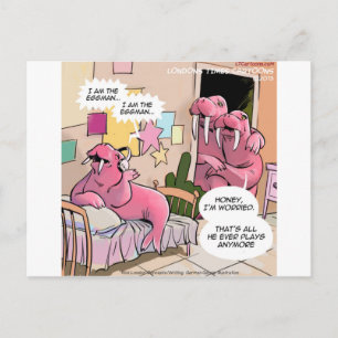Carte Postale Morse Walrus Parents Inquiets Drôle