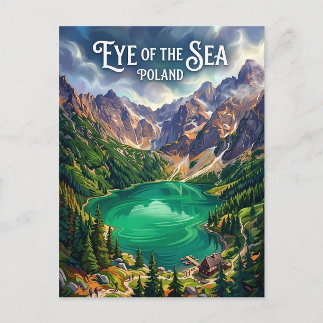 Carte Postale Morskie Oko Pologne (Devant)