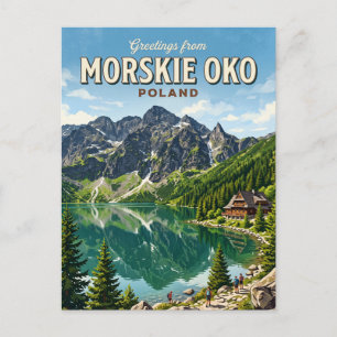 Carte Postale Morskie Oko Pologne