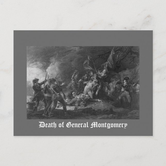 Carte Postale Mort du général Montgomery (Devant)