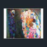 Carte Postale Mort et vie, Gustav Klimt<br><div class="desc">Gustav Klimt (14 juillet 1862 - 6 février 1918) était un peintre symboliste autrichien et l'un des membres les plus importants du mouvement de sécession de Vienne. Klimt est réputé pour ses peintures, ses peintures murales, ses croquis et autres objets d'art. En plus de ses oeuvres figuratives, qui comprennent des...</div>
